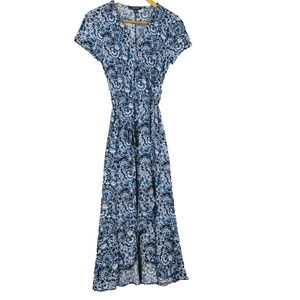Lauren Ralph Lauren Women Short Sleeve Midi Wrap Dress Sz M Office Business Chic